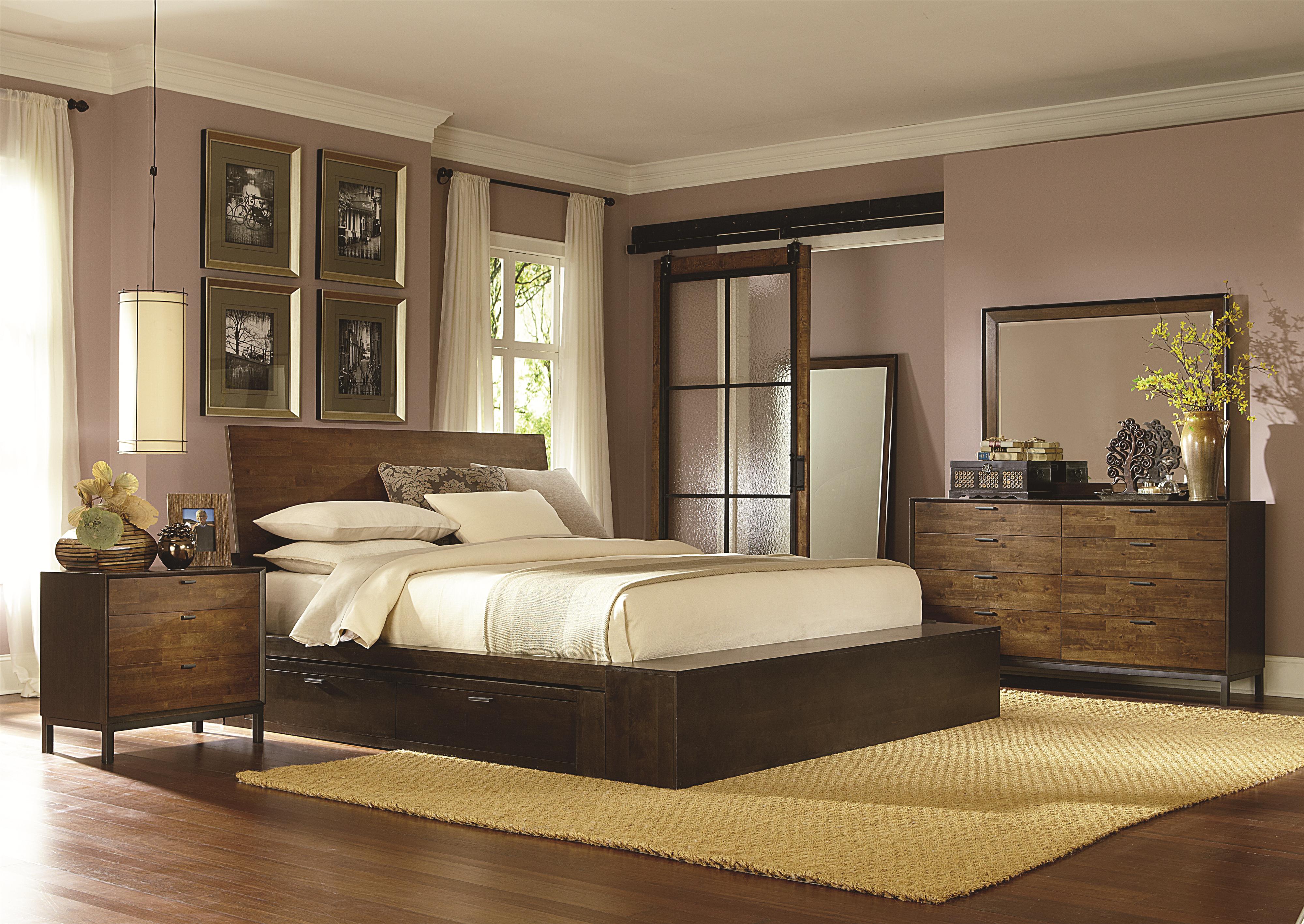 Complete Platform King Bed With Two Storage Drawers By Legacy - King Platform Bed W Two Storage Drawers complete platform king bed with two storage drawers by legacy - king platform bed w two storage drawers
