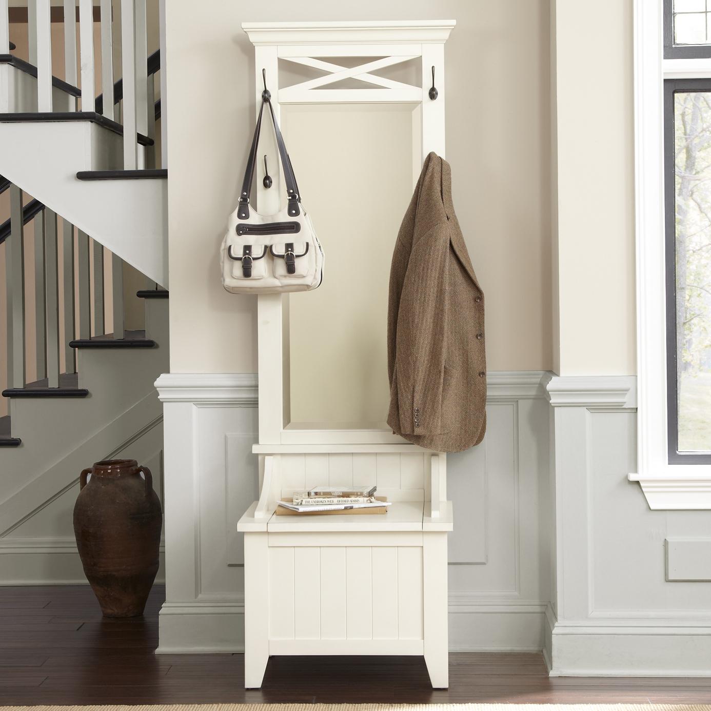 Entryway hall tree with mirror and bench by liberty furniture wolf and gardiner wolf furniture
