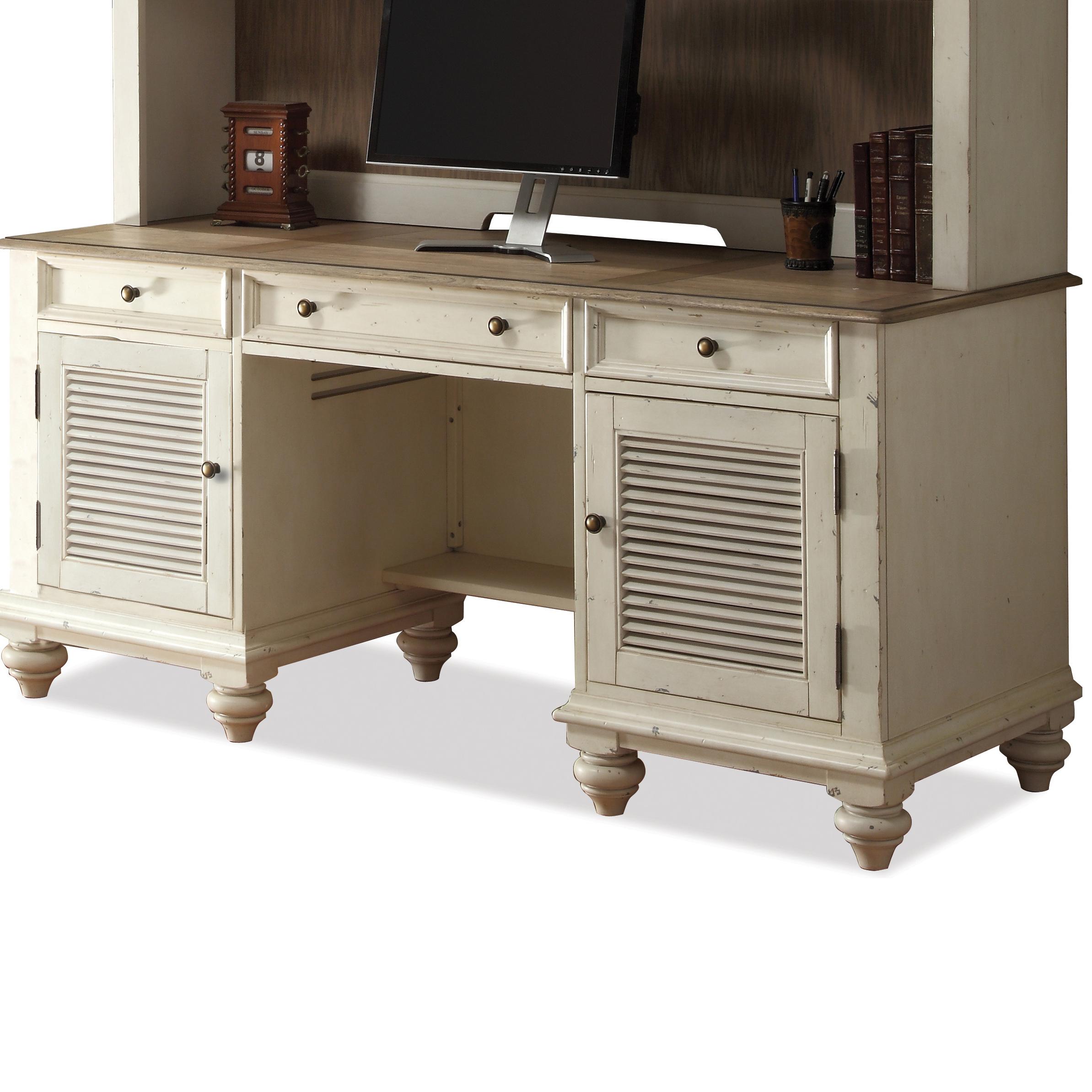 shutter door credenza desk with 2 doors by riverside furniture