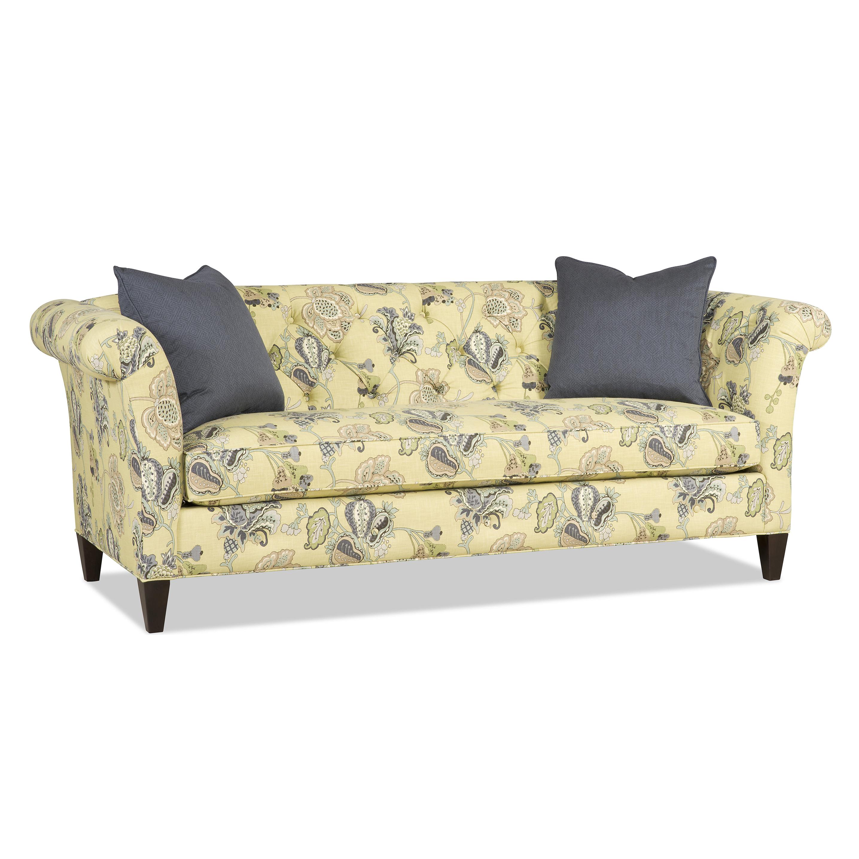 Traditional Bench Sofa with Tufted Back by Sam Moore