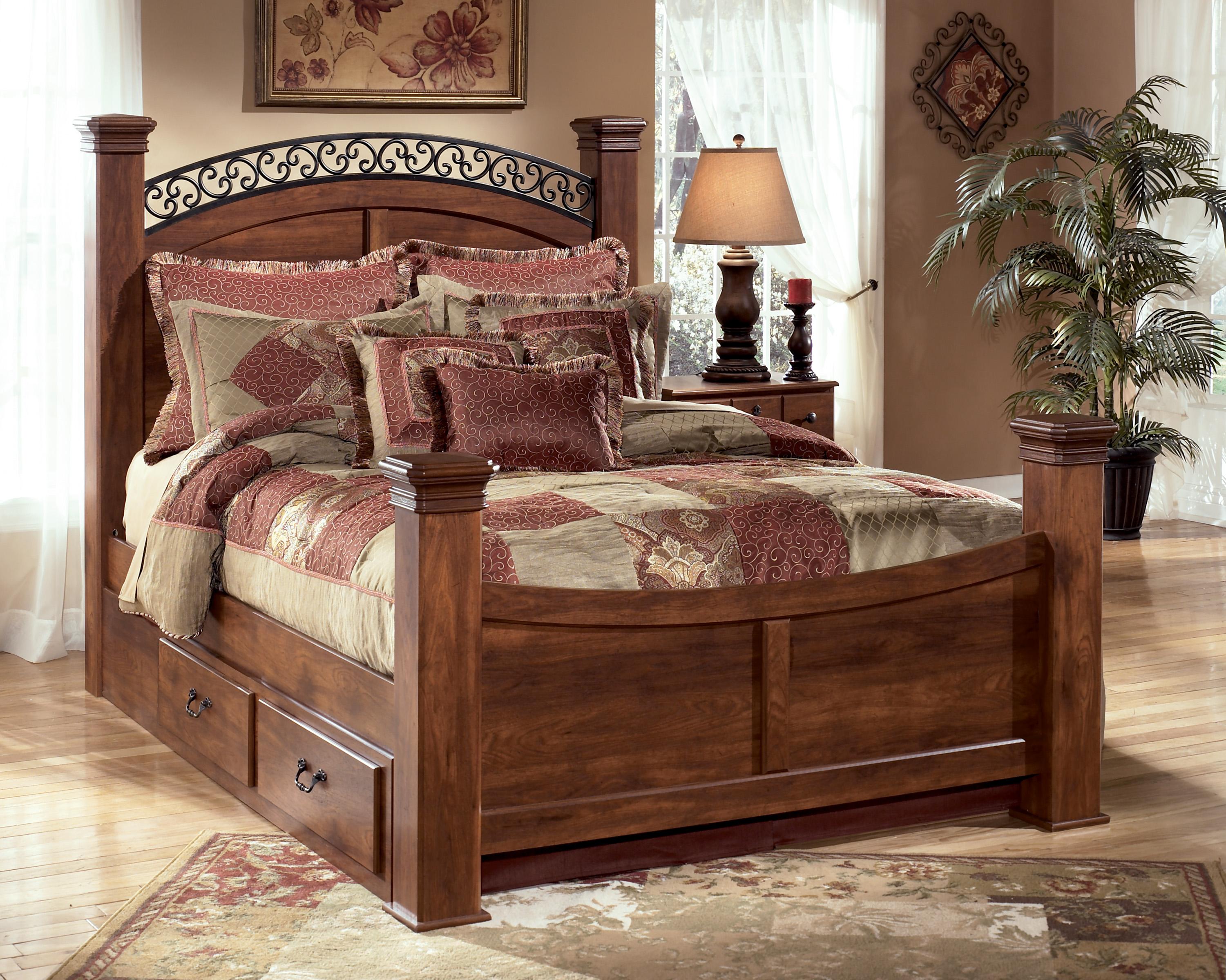 King Bed Frame Carved Wolf King Bed Frame Carved Wolf