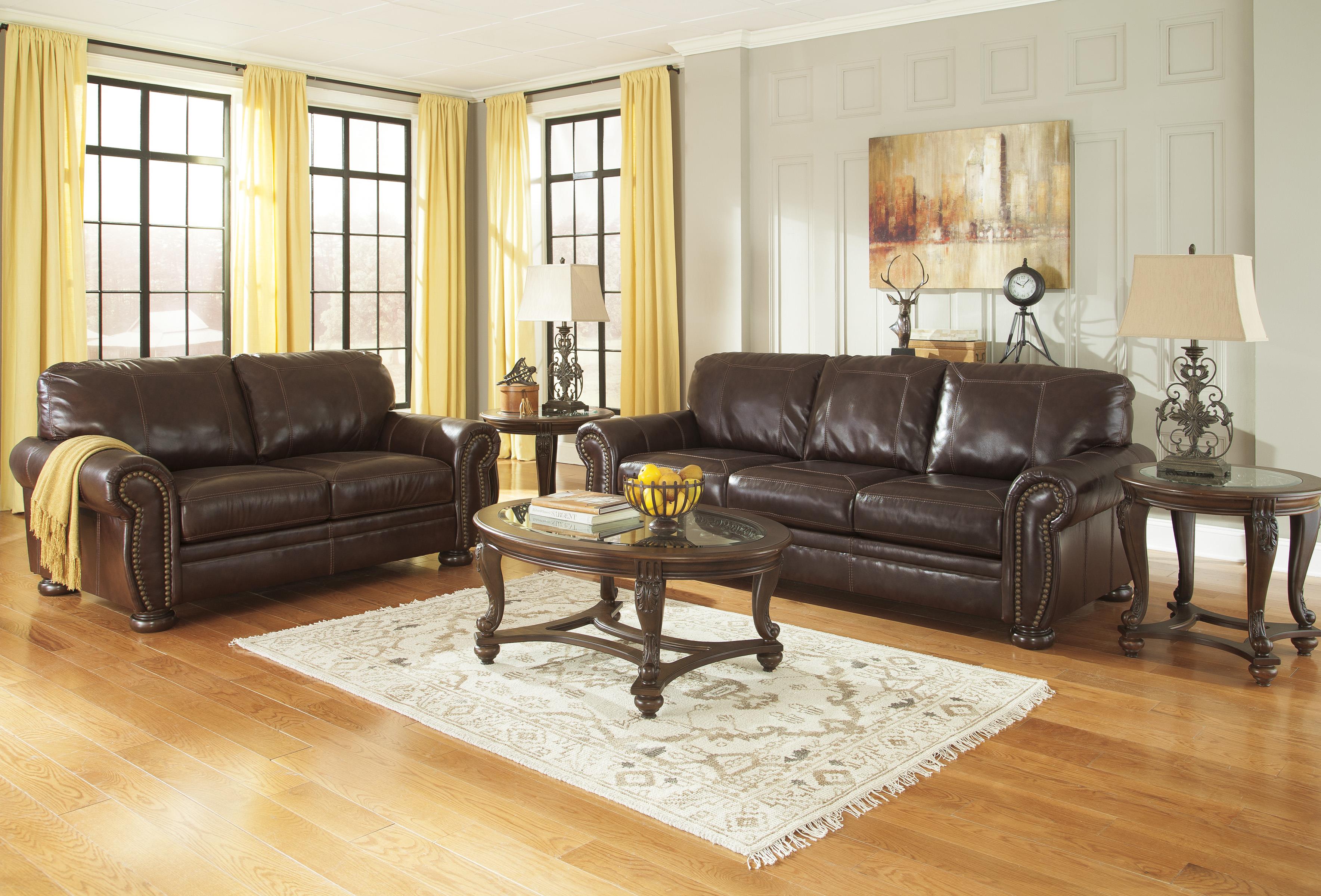 ashley furniture cambridge amber living room set sofa loveseat seat loveseat traditional leather match with rolled arms nailhead trim ashley furniture cambridge amber living room set sofa loveseat seat loveseat traditional leather match with rolled arms nailhead trim