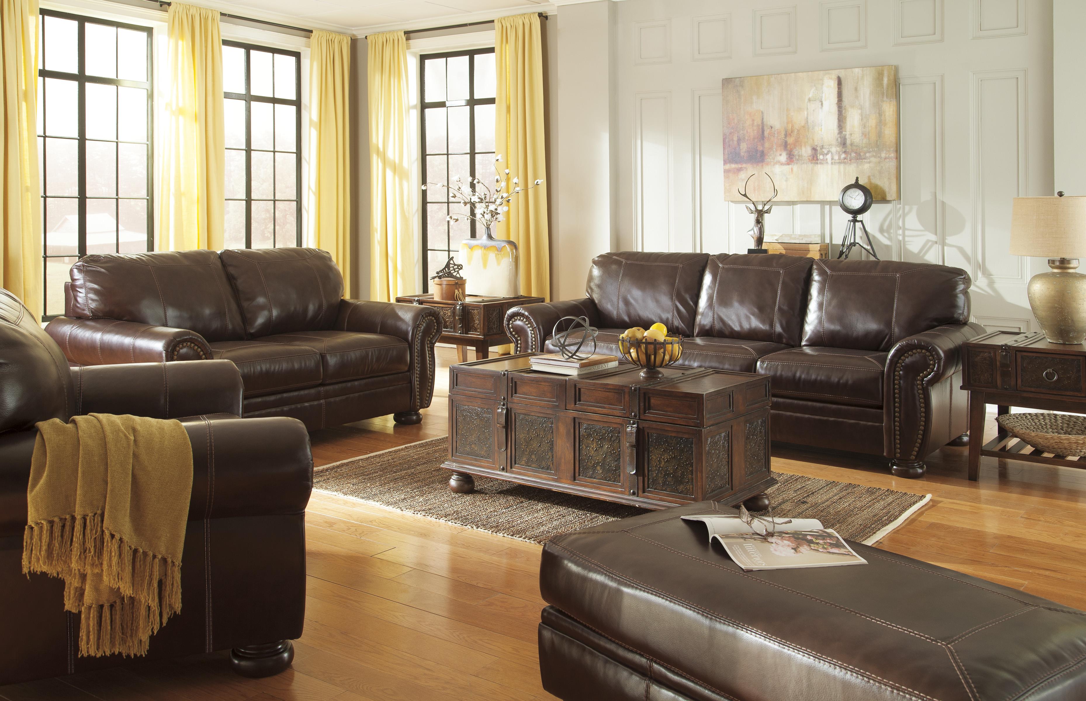 Traditional Leather Living Room Furniture traditional leather match sofa with rolled arms, nailhead trim Traditional Leather Living Room Furniture traditional leather match sofa with rolled arms, nailhead trim