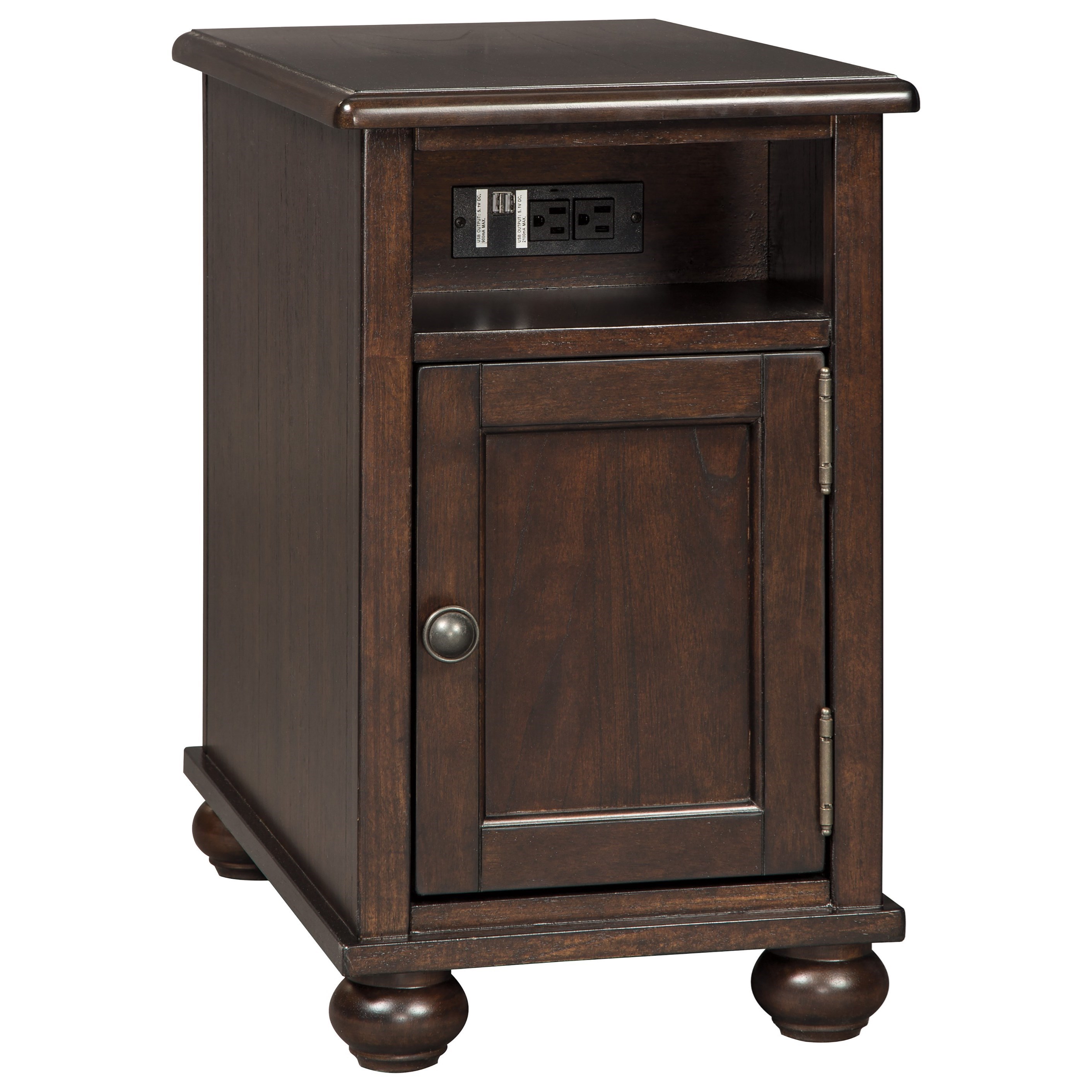 Chair Side End Table With Power Outlets Usb Charging By