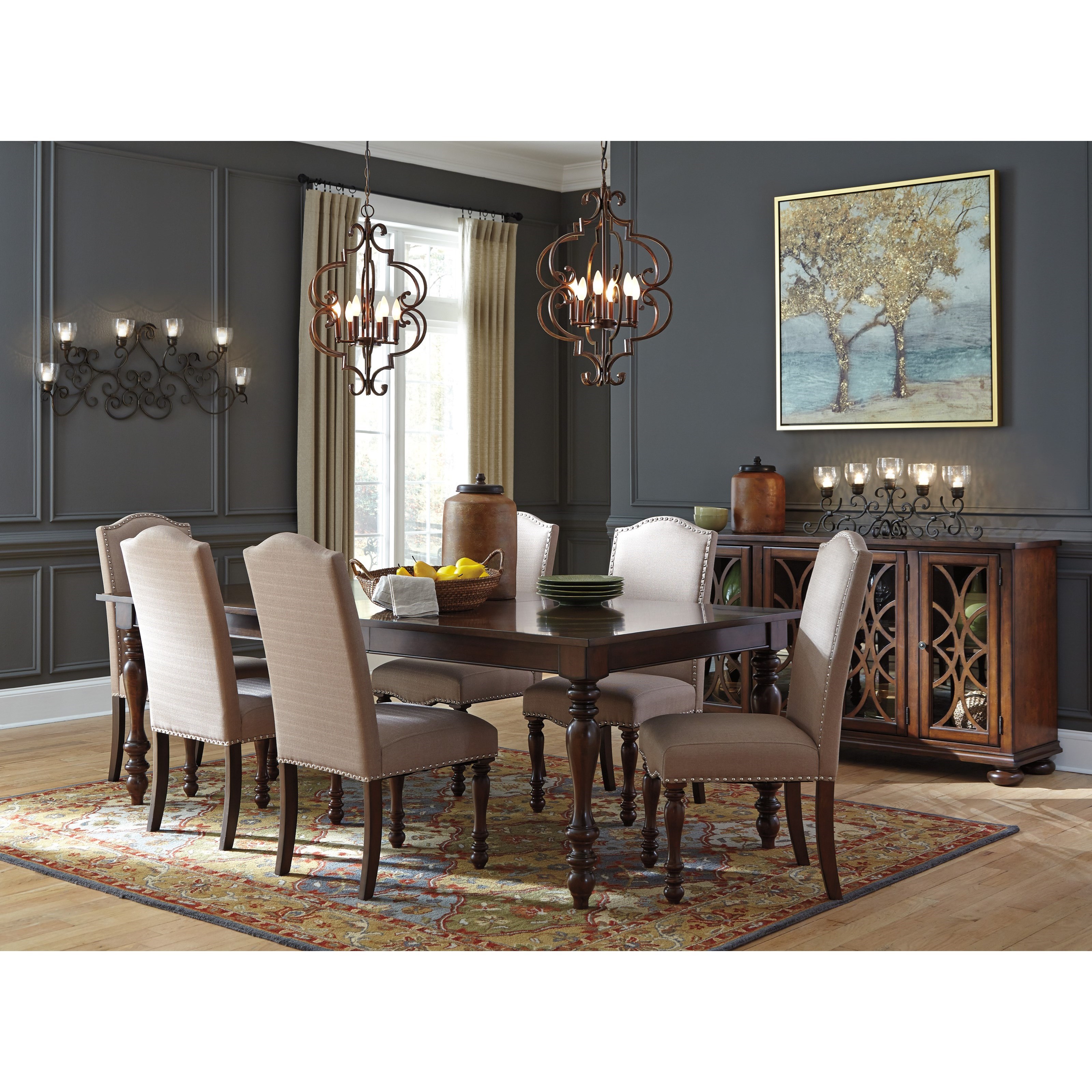 traditional dining room server with glass wood grille doors by traditional dining room server with glass wood grille doors by