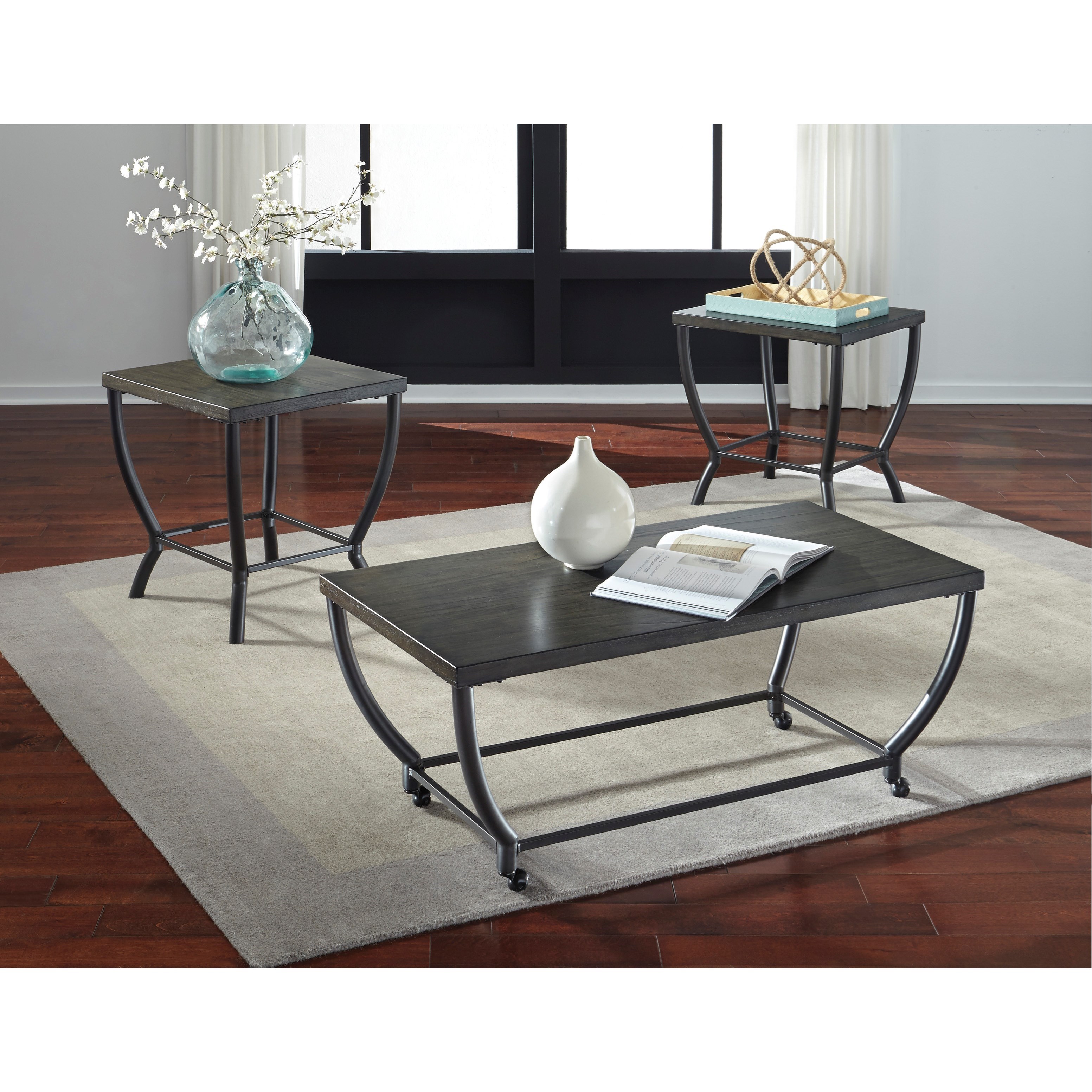 Contemporary Occasional Table Set By Signature Design By Ashley - Contemporary Occasional Table Set contemporary occasional table set by signature design by ashley - contemporary occasional table set