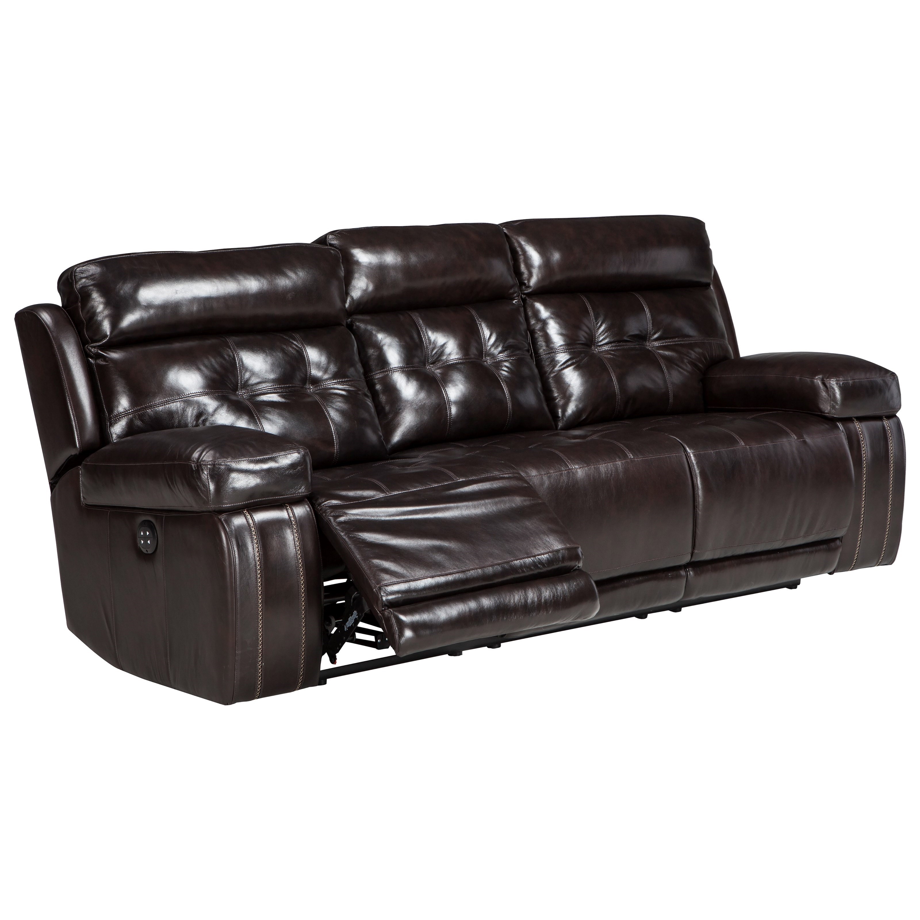 Ashley Leather Reclining Sofa hmmi