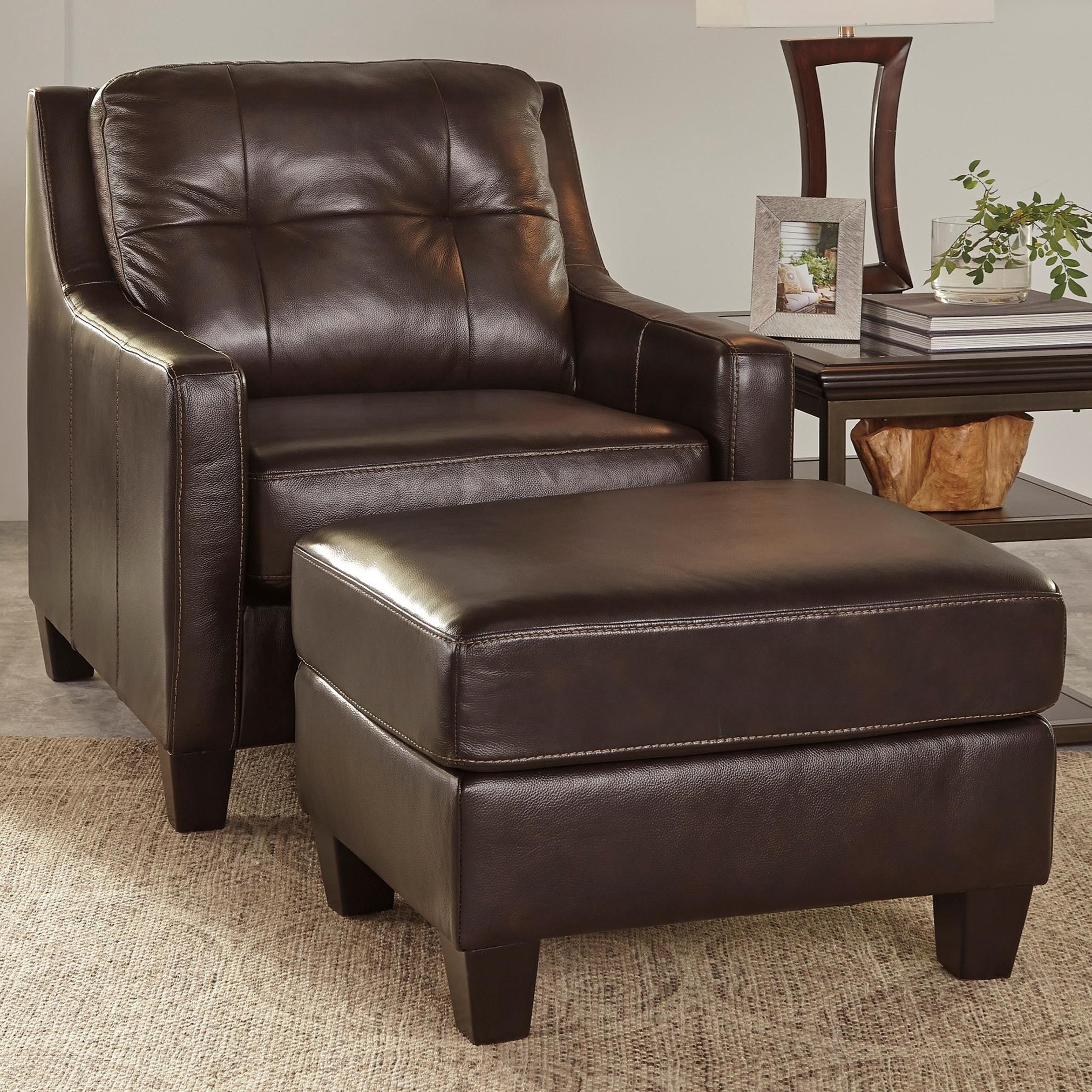 Contemporary Leather Match Chair Ottoman By Signature Design By - Contemporary Leather Match Chair Ottoman contemporary leather match chair ottoman by signature design by - contemporary leather match chair ottoman