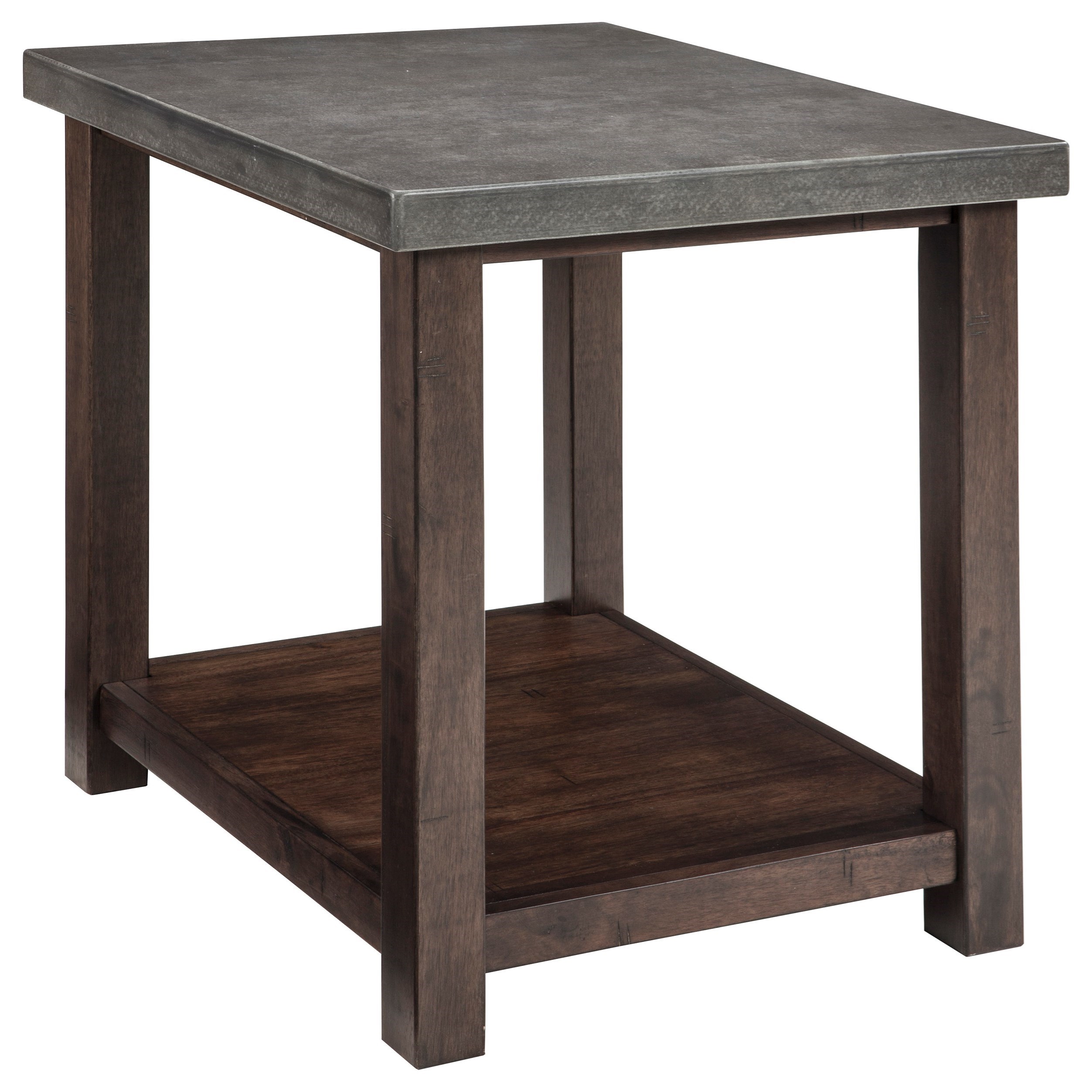 discount designer end tables chair side end table with cast cement top by signature design discount designer end tables chair side end table with cast cement top by signature design