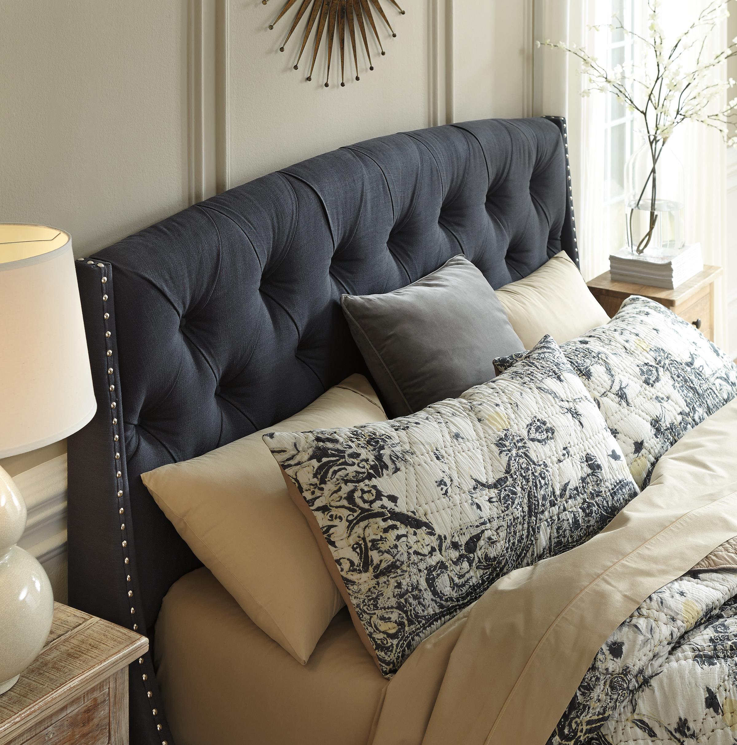 Queen Upholstered Headboard. Queen Upholstered Headboard In Dark Gray With Tufting And Nailhead queen upholstered headboard. queen upholstered headboard in dark gray with tufting and nailhead