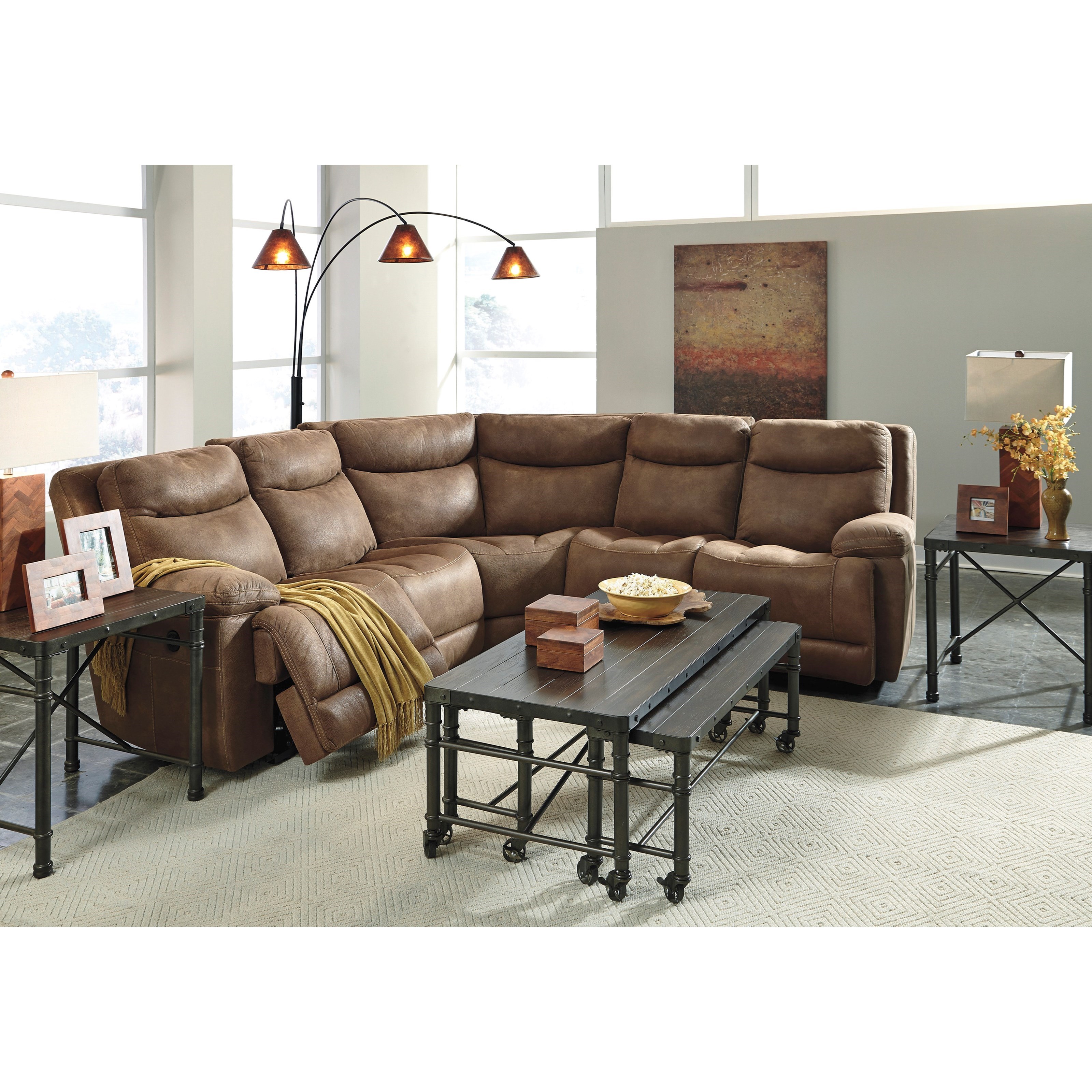 5 Piece Modular Sectional Sofa Skye Natural Linen 5piece Modular
