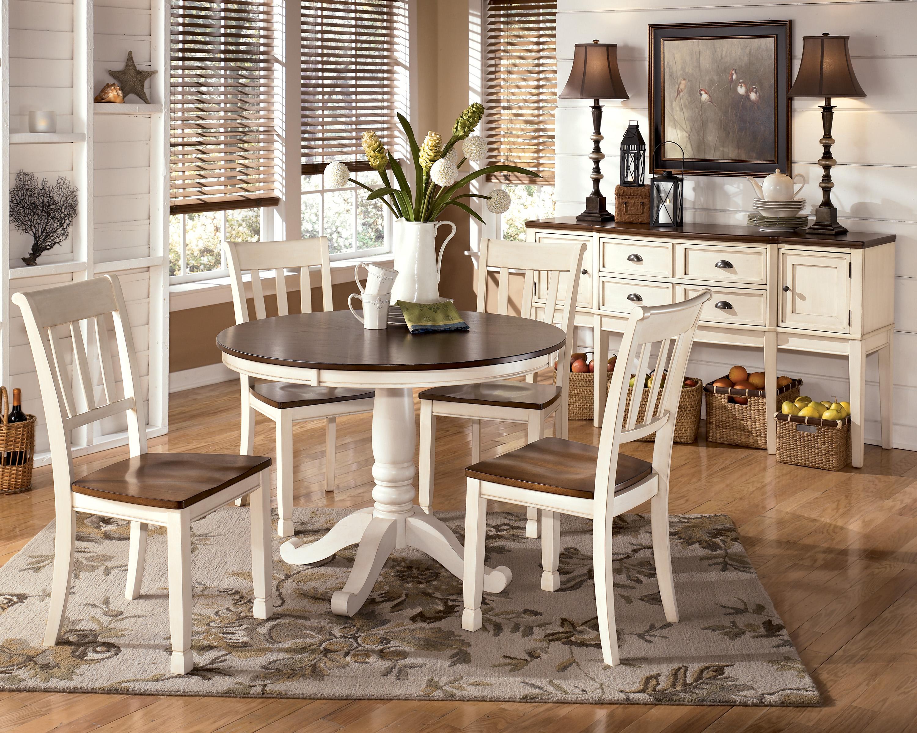 Round Pedestal Kitchen Table two-tone round table with pedestal basesignature design Round Pedestal Kitchen Table two-tone round table with pedestal basesignature design