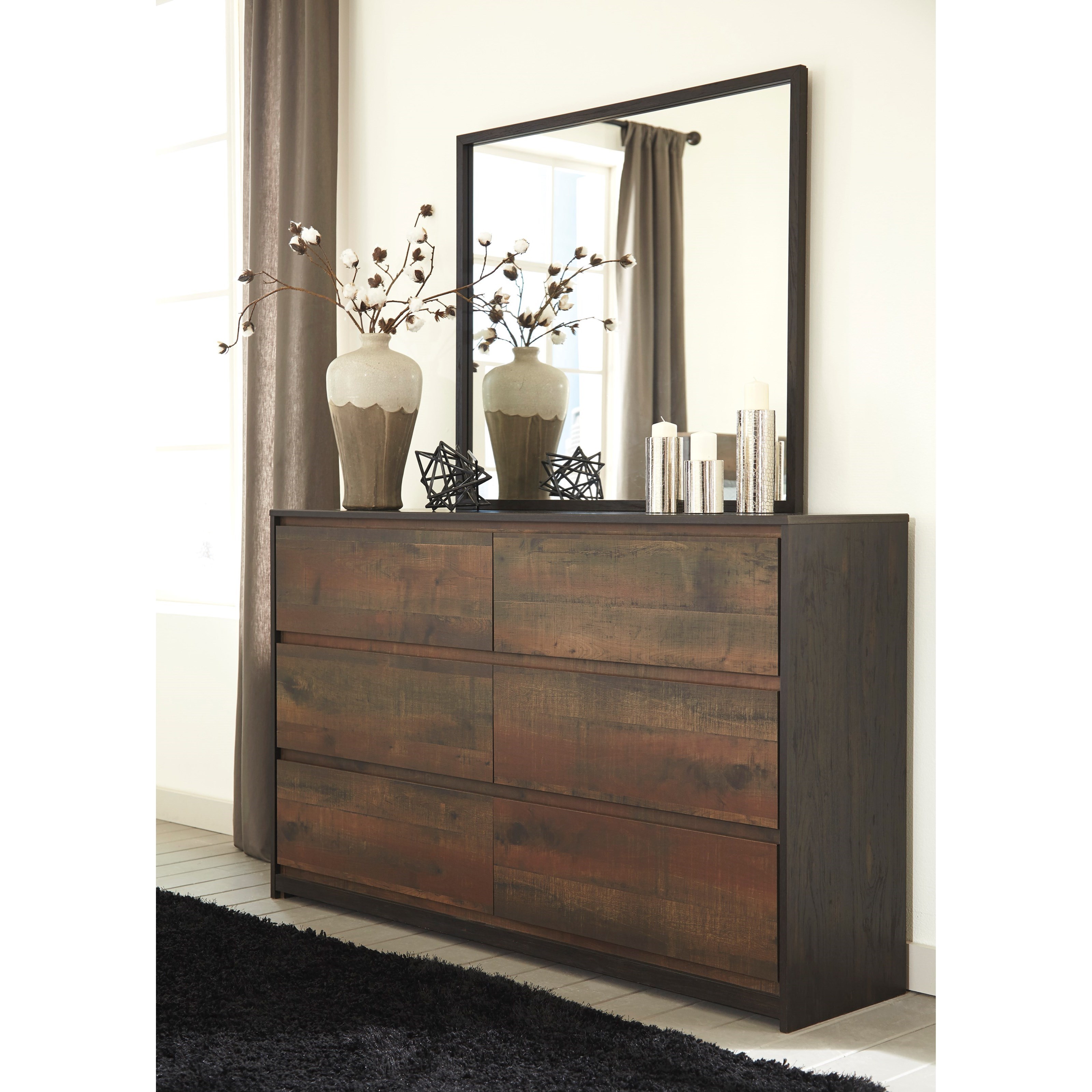modern rustic dresser bedroom mirror by signature design modern rustic dresser bedroom mirror by signature design
