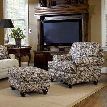 Upholstered Chair And Ottoman upholstered chair & ottoman with turned legssmith brothers Upholstered Chair And Ottoman upholstered chair & ottoman with turned legssmith brothers