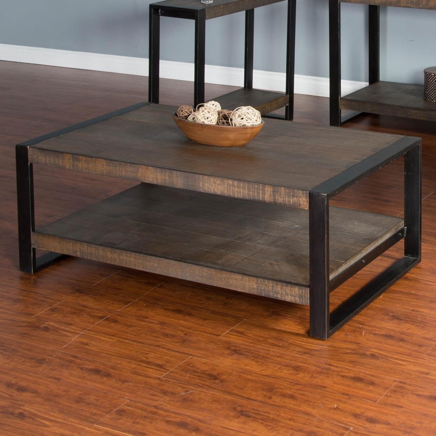distressed industrial furniture. distressed pine coffee table with industrial metal frame furniture n