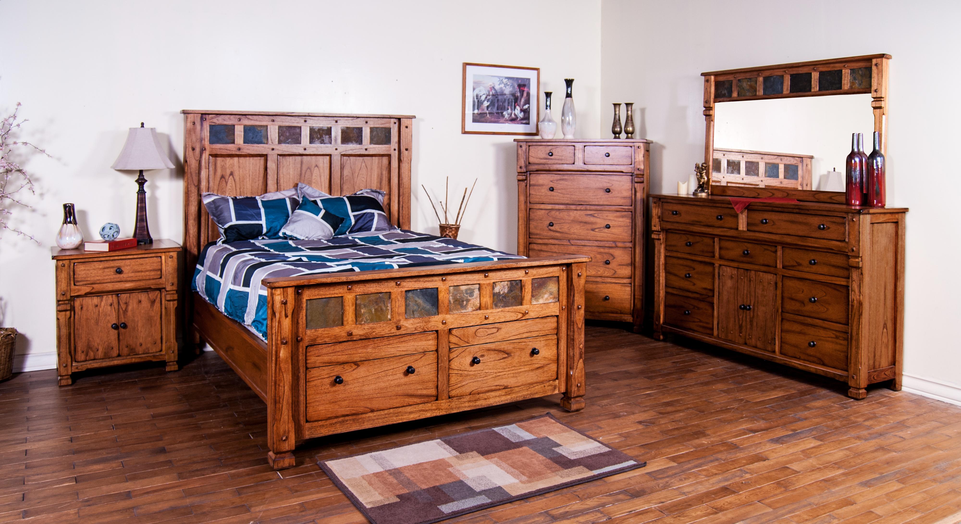 Rustic Chest with Hideaway Drawer by Sunny Designs