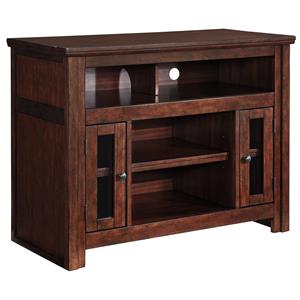 Large TV Stand with Glass Doors - Furniture Fair - North Carolina - TV 