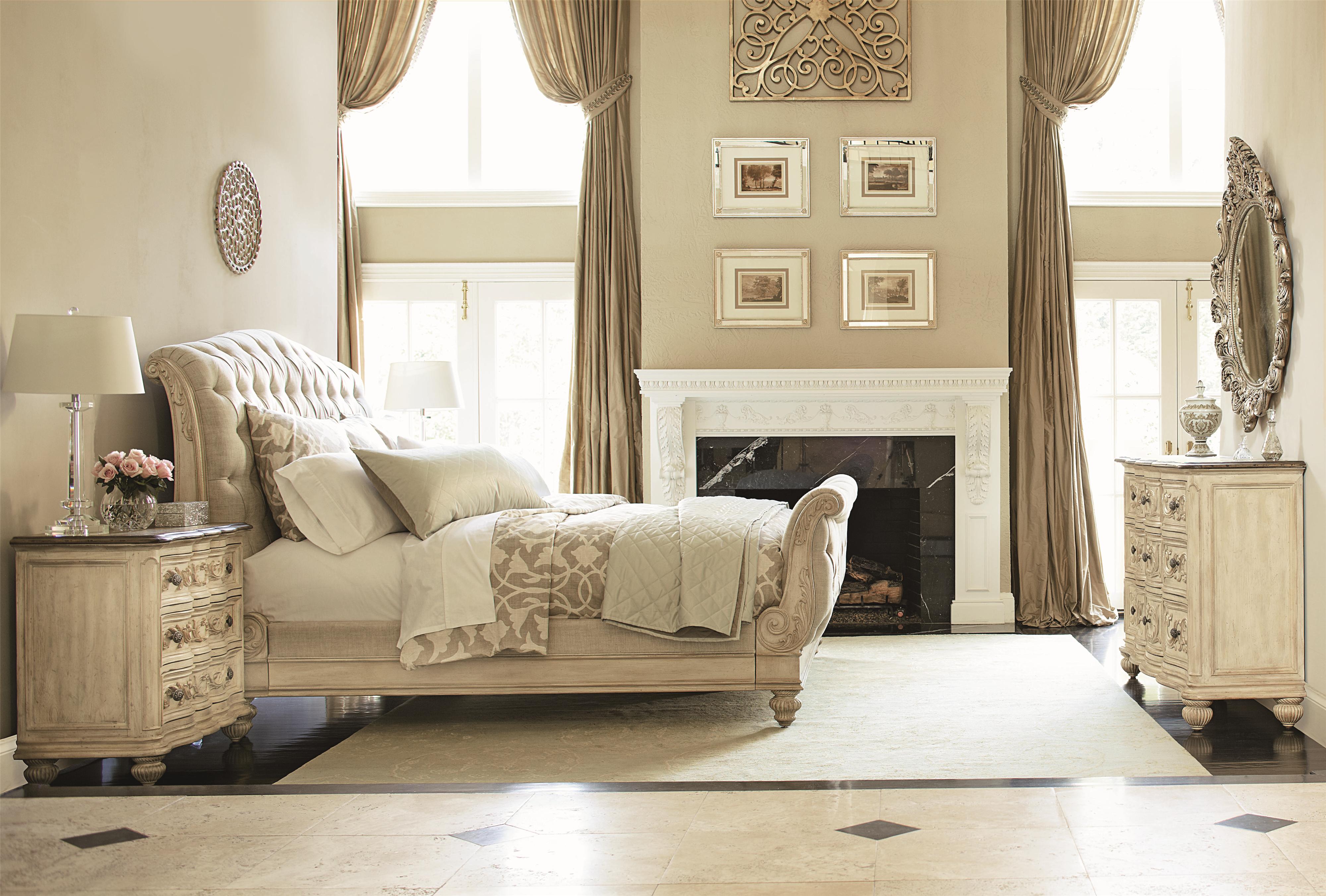 Jessica Mcclintock King Upholstered Sleigh Bed Jessica Mcclintock King Upholstered Sleigh Bed