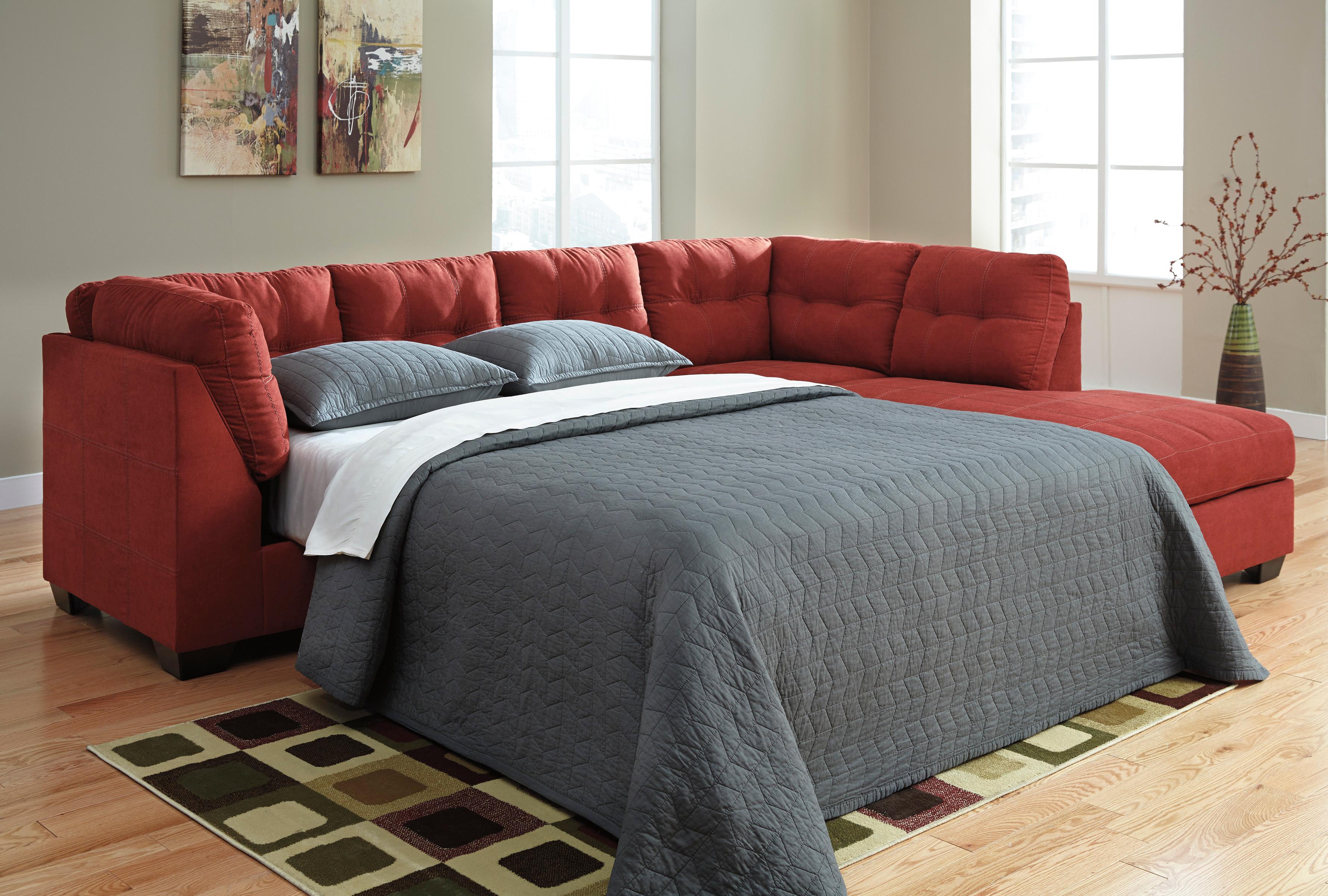 2Piece Sectional w/ Sleeper Sofa u0026 Right Chaise by Benchcraft Wolf and Gardiner Wolf Furniture 2Piece Sectional w/ Sleeper Sofa u0026 Right Chaise by Benchcraft Wolf and Gardiner Wolf Furniture