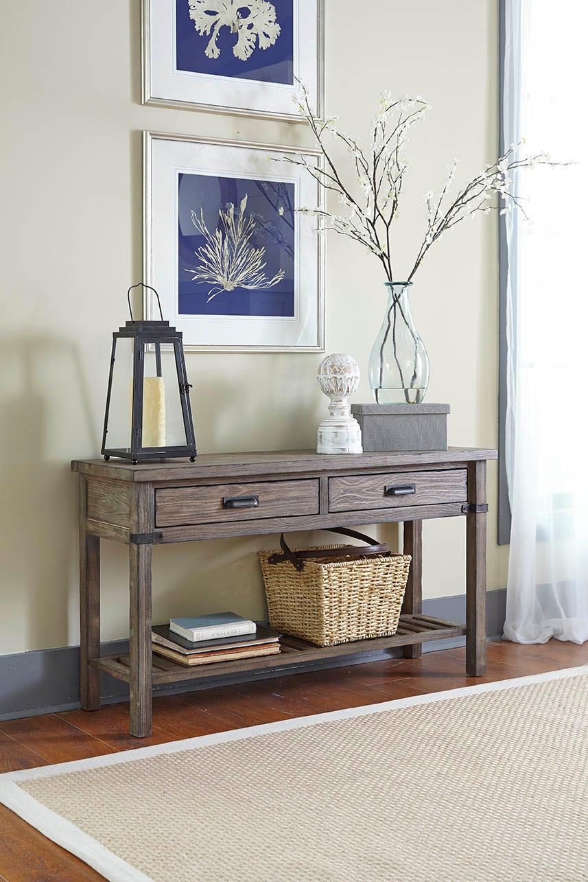 Rustic Weathered Gray Sofa Table by Kincaid Furniture