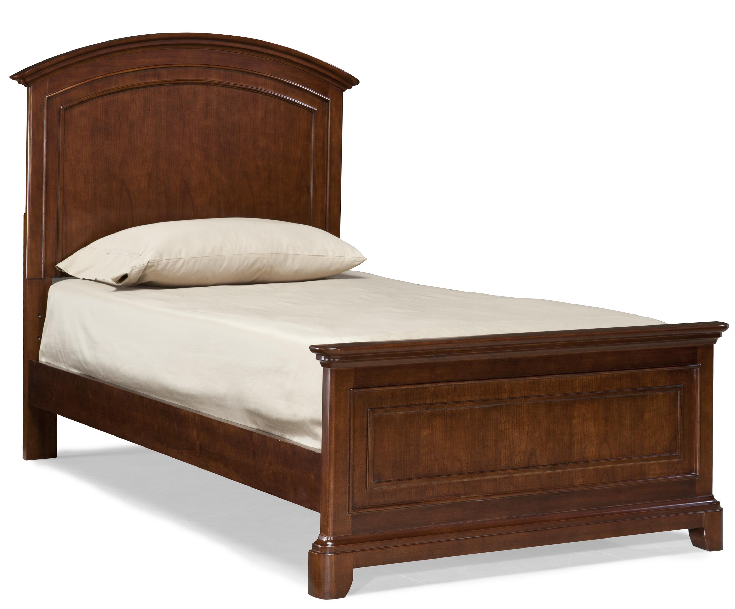 Twin Size Panel Bed with Arched Headboard by Legacy