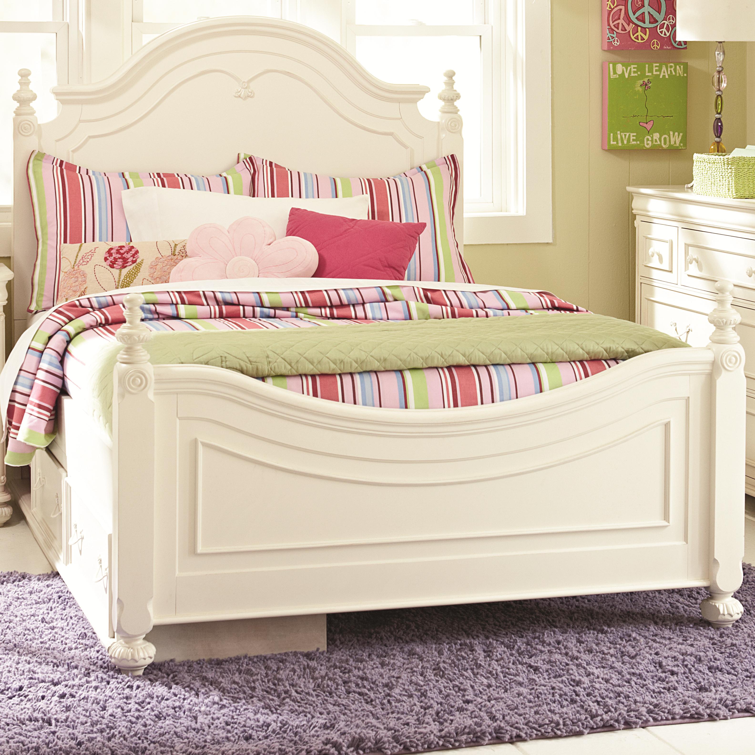 Twin Low Poster Bed With Underbed Storage Unit by Legacy