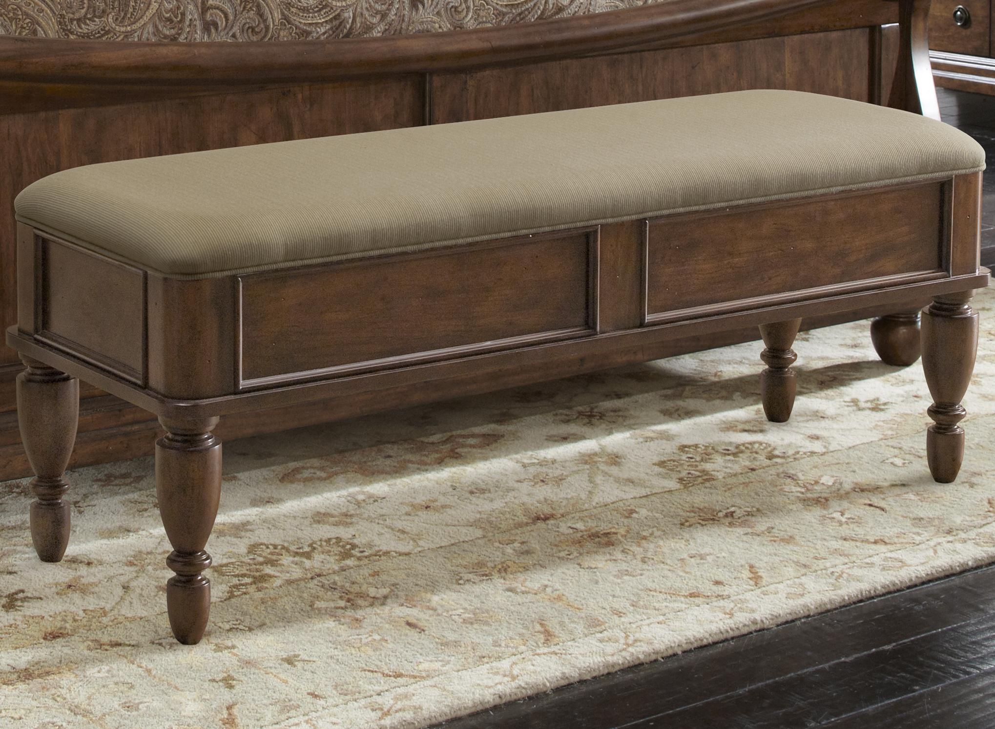 Bed Bench with Upholstered Seat by Liberty Furniture