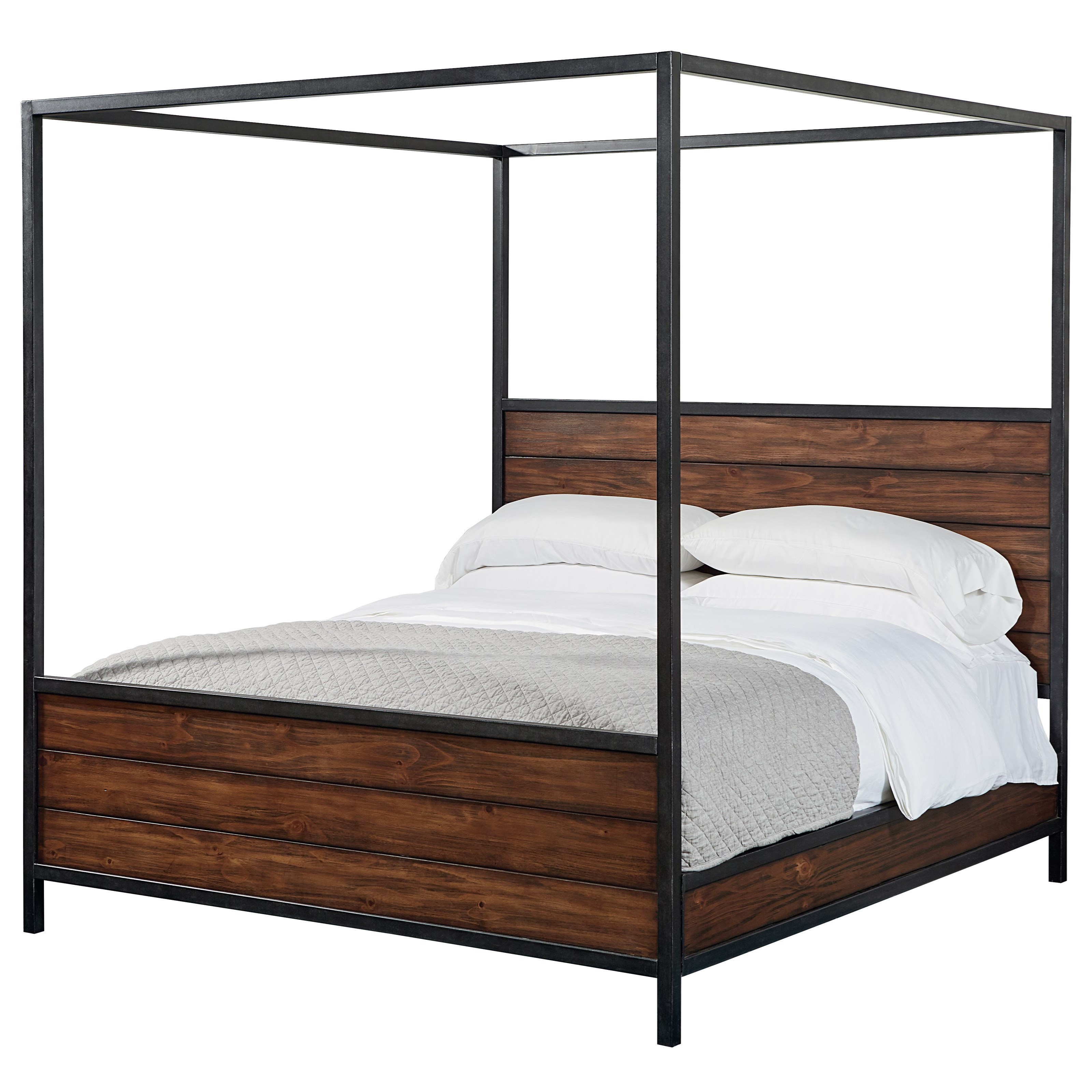 Canopy Bed Metal King Size Dark Gold Metal Canopy Bed Frame Headboard