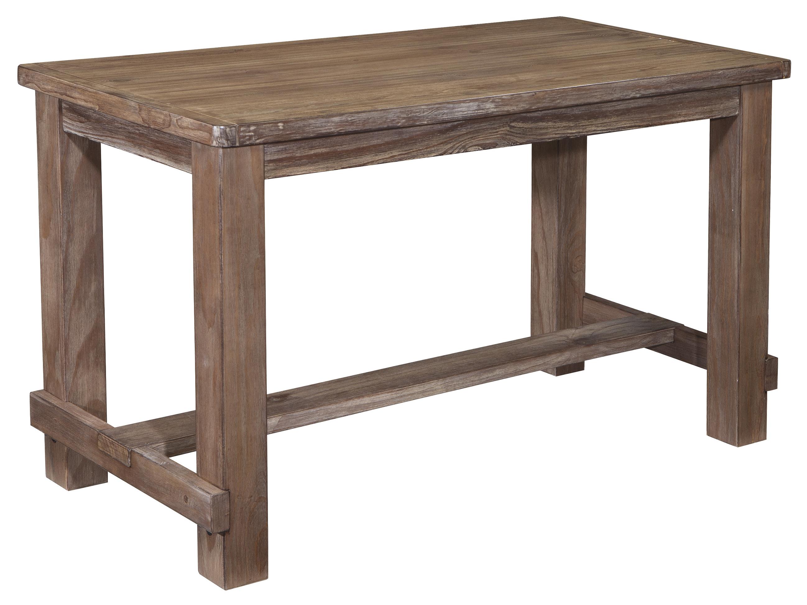 5 Piece Counter Table Set with Industrial Style Adjustable