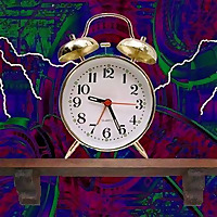 Clock Shelves Entertainment Presents
