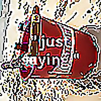 " just saying "