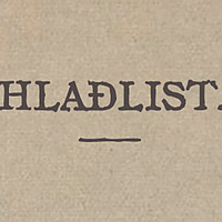 HLAÐLIST.