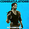Congratulations with Chris D'Elia