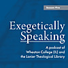 Exegetically Speaking
