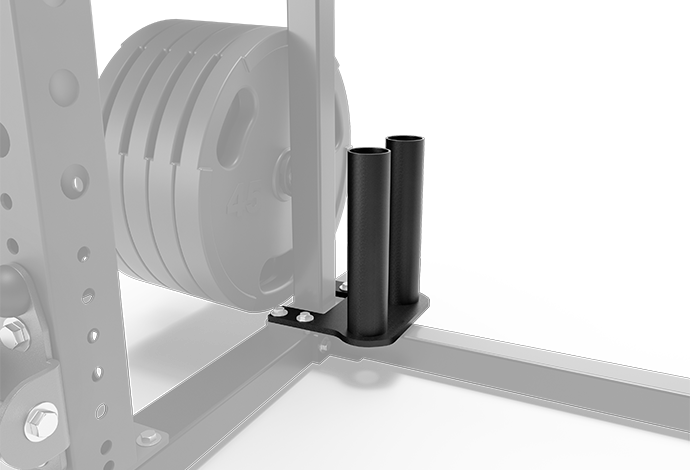 MG-OPT49-02 - Bolt-on Dual Olympic Bar Storage - 2021