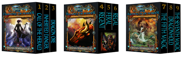 Books Series 1-9 Dragon Ore, Inherited Danger, Call of the Herald, Regal, Feral, Regent, The Seventh Magic, Dragonhold, The Fifth Magic