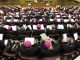 Pope Benedict XVI leads a closing session of the Synod of Bishops on the new evangelization at the Vatican Oct. 27