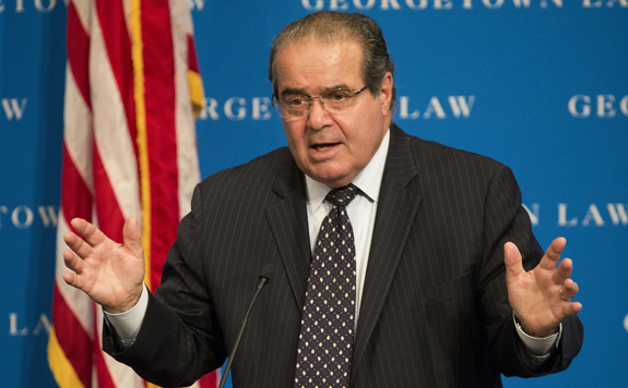 Supreme Court Justice Scalia gives first law lecture named in honor of Robert H. Bork