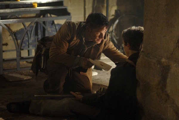 TIMELESS -- "The Alamo" Episode 104 -- Pictured: Matt Lanter as Wyatt Logan -- (Photo by: Sergei Bachlakov/NBC)