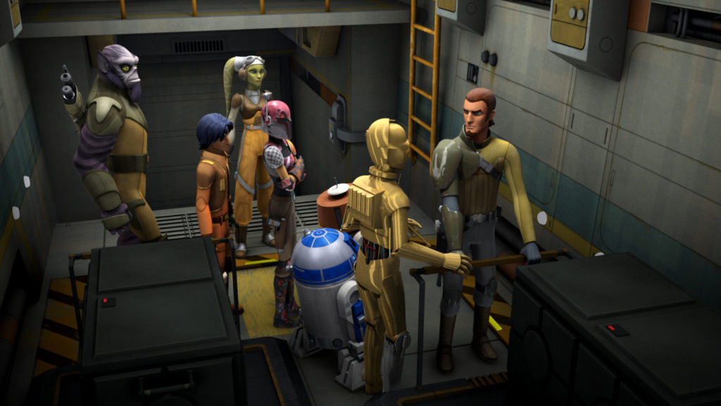 C3PO tries to convince Kanan to let them go