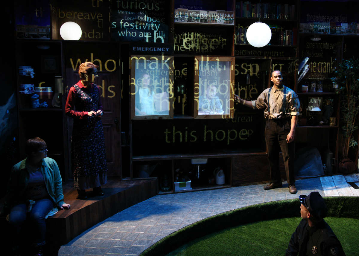 The cast of the So Cal premiere of MIDDLETOWN, playing thru May 21 at Chance Theater