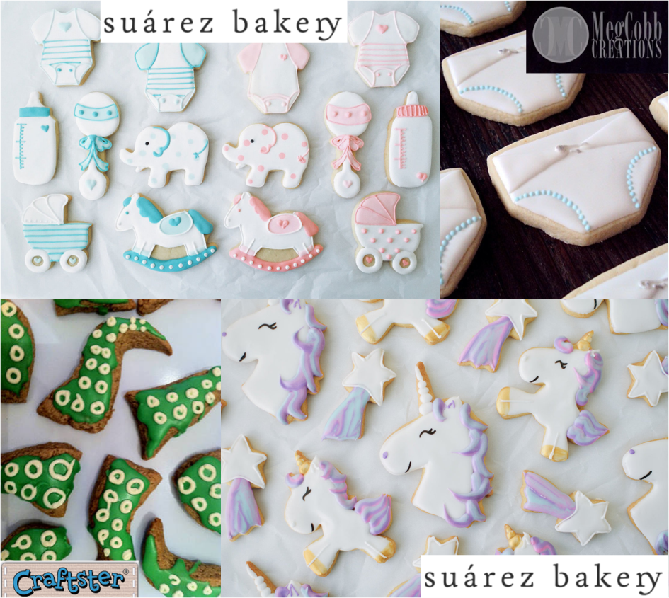 Geeky Baby Shower Wynonna Earp Shaped Sugar Cookies Tentacles Unicorns Diapers Bottles Prams Rattles