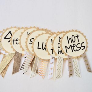 Geeky Baby Shower Wynonna Earp Snarky Ribbons By LetsWearDresses etsy