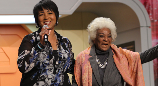 Geek Girl Authority Star Trek Ready Room Dr. Mae Jemison and Nichelle Nichols at Star Trek Las Vegas 2017