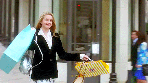 Geek Girl Authority Labor Day Activities and Ideas Shopping GIF from Clueless