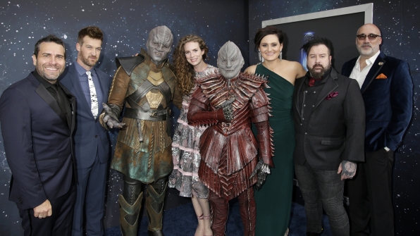 Star Trek Discovery Red Carpet Premiere James MacKinnon Kenneth Mitchell Clare McConnell Mary Chieffo Glenn Hetrick Neville Page