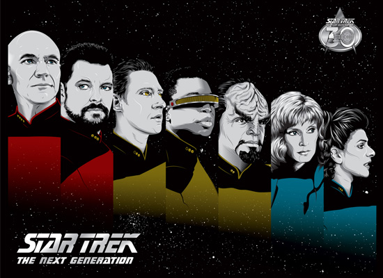 Geek Girl Authority Ready Room Star Trek The Next Generation 30th Anniversary Poster 1