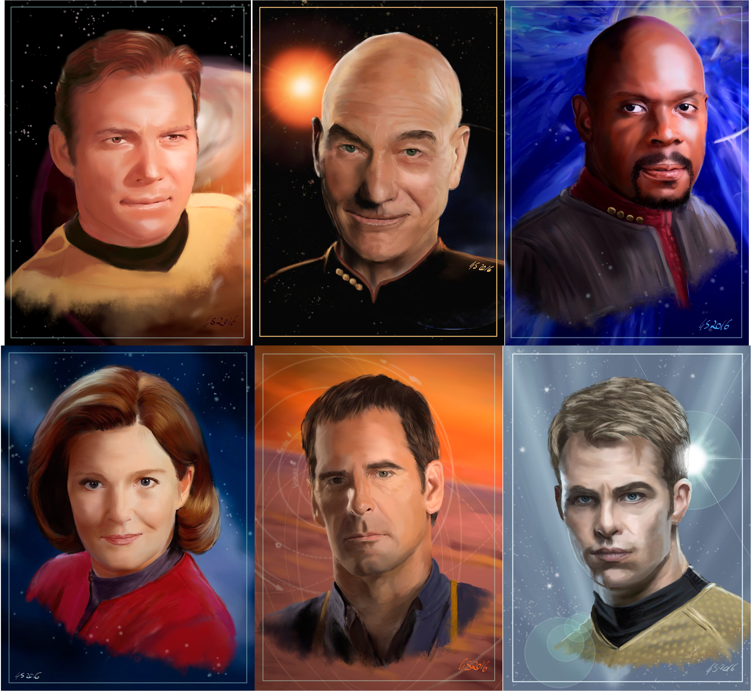 Geek Girl Authority Ready Room Star Trek Captain Series Portraits by Serina Tirek Dahkur