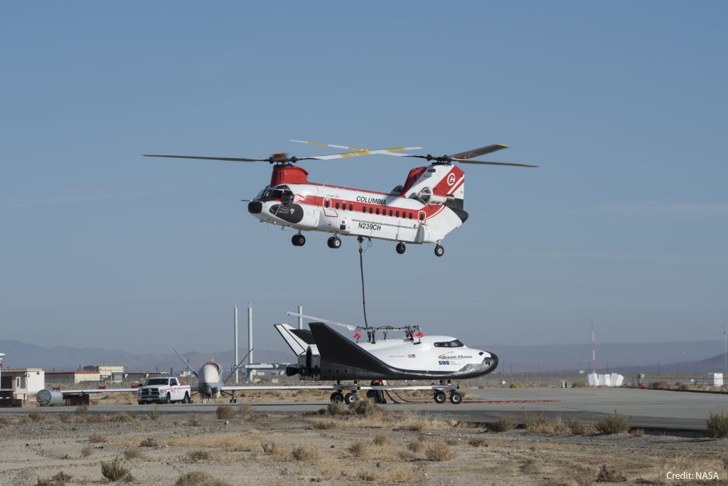 Sierra Nevada Corporation Dream Chaser Chinook Lift Off Free-Flight Test November 2017