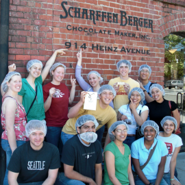Storey house tour of Scharfenberg chocolate factory San Francisco